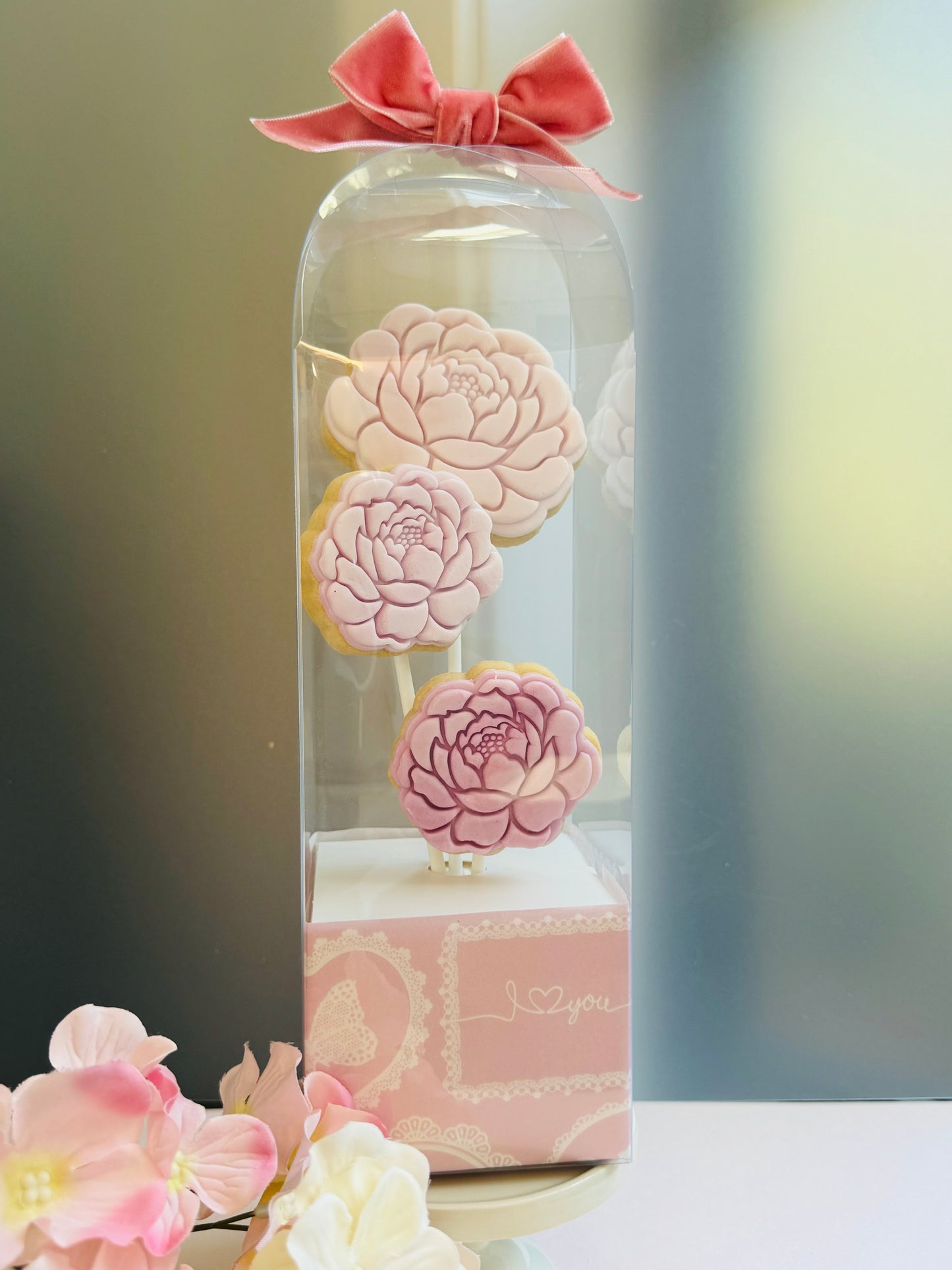 Tall 3 cookie pop bouquet
