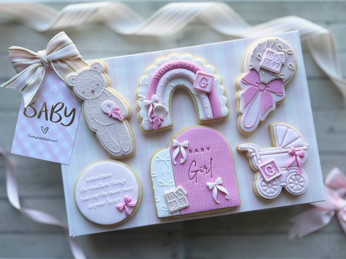 Pink / Baby Girl Cookie Gift Box